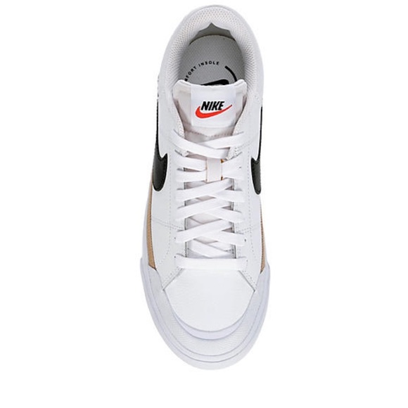 NIKE WOMENS PLATFORM COURT LEGACY LIFT SNEAKER - WHITE - Picture 6 of 7